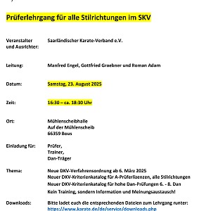 Pruferlehrgang Bous August 2025